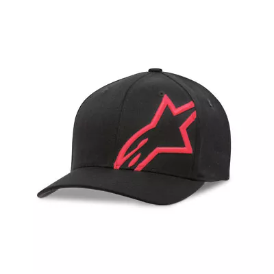 Alpinestars Corp Shift 2 (Flexfit Hat/Cap Cap Curved Brim) - Black/Red • $39.99