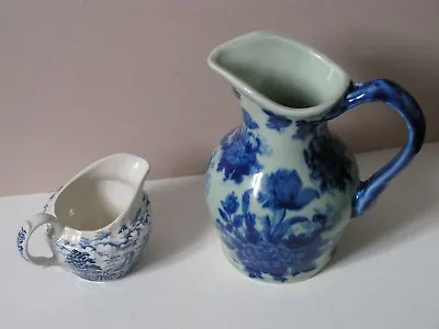 Olde Country Castles (british Anchor)  & Victoria Ware Ironstone Flow Blue Jugs • £10