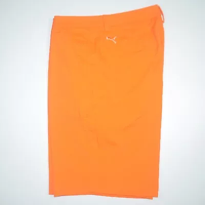 PUMA 10  Stretch Performance Orange Golf Shorts Sz 36 • $19.99