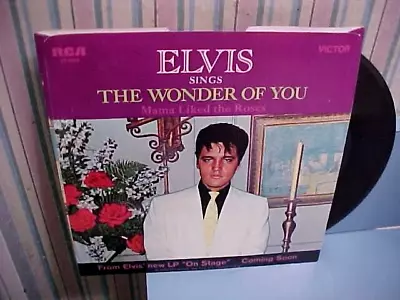 Elvis Presley - NM VINYL & EX PIC SLEEVE & GREAT AUDIO - The Wonder Of You • $14.99