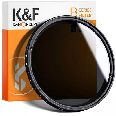 K&F Concept 46mm ND2 - ND400 Adjustable ND Neutral Density Filter Fader Variable • $32.99