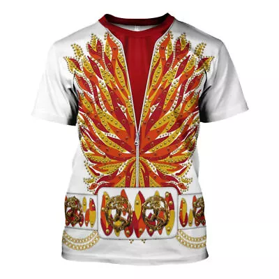 Elvis Flame Outfit Costume T-Shirt S-5XL US Size Gift For Fans • $29.99