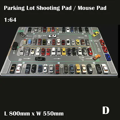 Diorama  1/64 Parking Lot Mat Model Car Scene Display Large Garage Toy Mouse Pad • $29.98