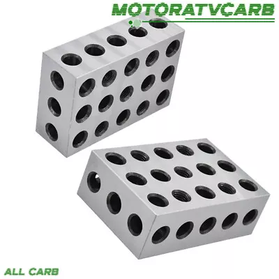 ALL-CARB 1 Matched Pair 2-4-6 Blocks 23 Holes .0002  Machinist Precision 246 Jig • $70.04