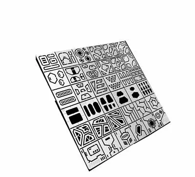 $6.96 • Buy 36 In 1PCs Drill Scribe Line Templates Ruler Detail Carve Hobby Model Craft Tool