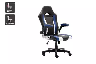 Ergolux Phoenix Gaming Chair (Black/Blue) Office Chairs Furniture • $177.28