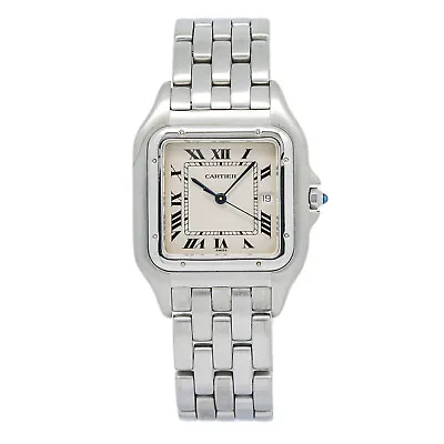 Cartier Panthere 130000C Jumbo Vintage Stainless Roman Dial Quartz Watch 29mm • $3295