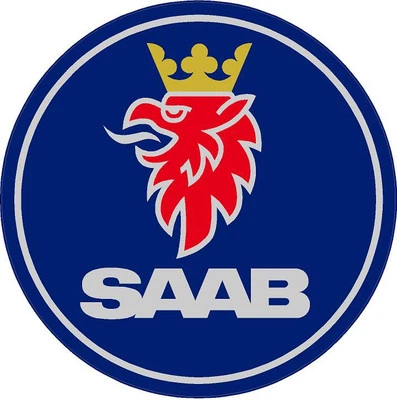 $4.99 • Buy #570 (2) 2  SAAB Emblem Decal Sticker 900 Turbo 9000 9-3 9-5