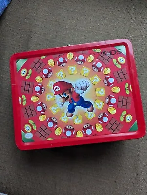 Super Mario Bros Nintendo DS Metal Case Tin Lunch Box Collectible No Handle • $5.90