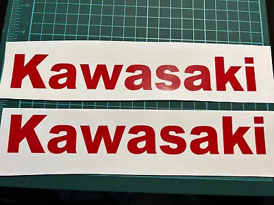 Kawasaki Tank Fairing Decals Stickers  X2 Red More Colors Available • £2.99