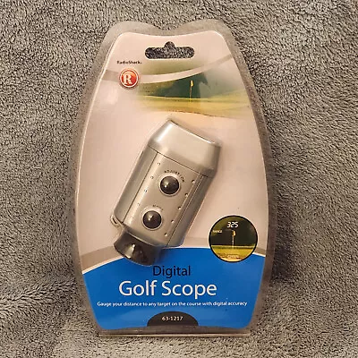 NEW SEALED RADIOSHACK DIGITAL 7x GOLF SCOPE RANGE FINDER WITH POUCH & STRAP • $13.98