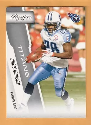 Chris Johnson Tennessee Titans 2010 Prestige #192 East Carolina Pirates 13S • $2