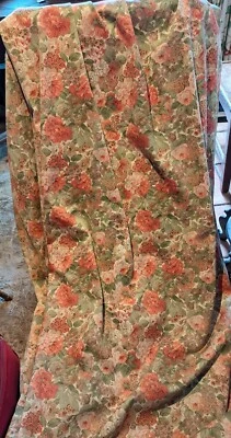£68 • Buy  1995-Sanderson? Rose & Peony Type. Curtain Sateen.L.214cm X 3 Widths.Lined