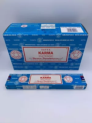 Satya Nag Champa - Karma Incense Sticks (15 Gram Box) Bulk Wholesale  • $6.95