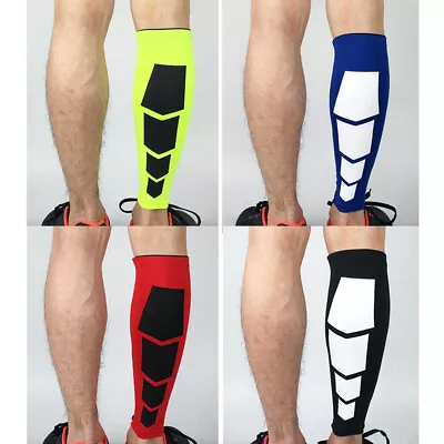 Men Sports Leg Warmers Sleeve Protector Stretch Sports Cycling Pressure Socks • $8.99