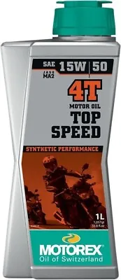Motorex Top Speed 4T 15W/50 Synthetic Offroad Oil • $23.10