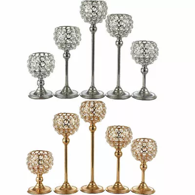 Crystal Tea Light Candle Holders Centerpieces/Decorative Candle Lantern • £13.63