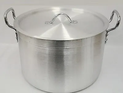 £275.99 • Buy Heavy Duty Casserole Aluminium Cooking Pot Pan  Lid Catering - Ground Base
