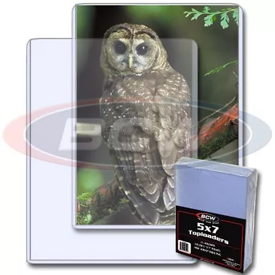 25 BCW 5 X 7 Rigid Plastic Photo Topload Holders 5x7 Hard Protectors Toploaders • $20.74