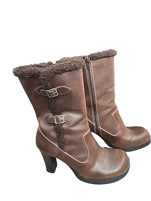 Candies Vintage Y2K Chunky Heel Mid-Calf Chavlis Boots Size 9 • $80