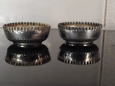 PAIR Of SMALL EPNS( SILVER PLATED) FLUTED DISHES/BOWLS By DANIEL & ARTER • £19.99