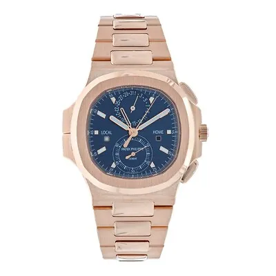 Patek Philippe Nautilus Watch 40MM Blue Index Hour Markers Dial Rose Gold • $274949