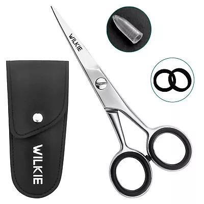 £7.99 • Buy WILKIE Professional Beard Scissors For Men | Moustache & Beard Trimming Scissors