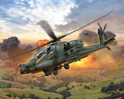 Revell 1/100 Hughes AH-64 Apache - Build & Play # 06453 • £9.99