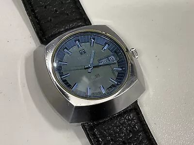 Vintage 1972 Tissot PR518 PR-518 With Blue Glass - Automatic Wrist Watch • £159.99