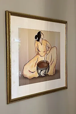 R.C. Gorman Signed 56/150 Lithograph Woman With Tulip Bowl • $2800