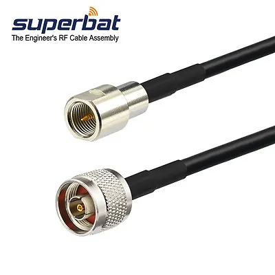 FME Male To N Male RG58 Antenna Adapter Cable 2m For Wilson Cell Phone Booster • $8.95