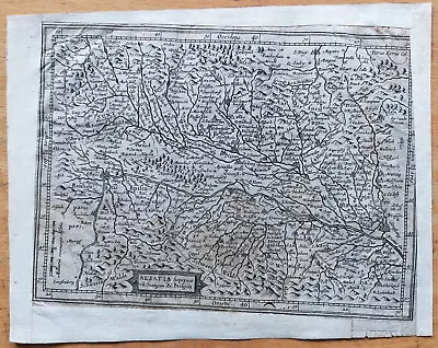 Elsass Alsatia - Original Map Mercator - 1651 • $25