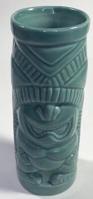 Tiki Farm Mug Cup Green Mai-Kai Smiling God 6.5  Vintage 2006 Ceramic 50th Ann. • $29.95