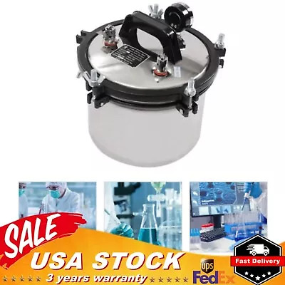 Autoclave Steam Sterilizer Dental Equipment Sterilization 8L Medical Sterilizer! • $128.25