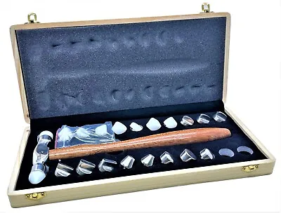 20 Interchangeable Head Precision Hammer Set Forming Hammer Nylon & Metal Faces • $56.95