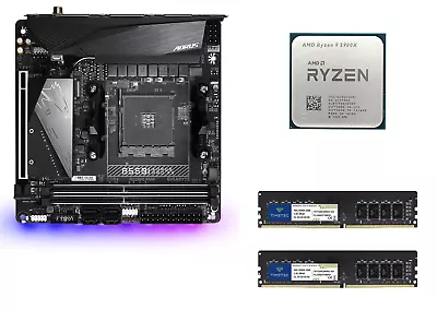 Ryzen 9 5900x - Gigabyte B550I ITX Aorus PRO - 32 GB RAM COMBO $600 Value • $474.99