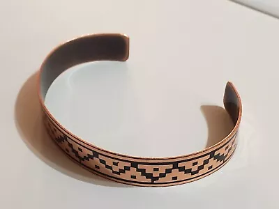 Vintage Estate CHILE Copper Tone Bracelet Southwest Design • $0.99