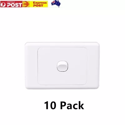 10 X 1 Gang Single Wall Switch - 2 Way Switching - Electrical Light Switch - SAA • $22.19