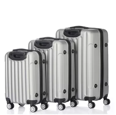 3 X Suitcases S/M & L Capacity Traveling Storage Suitcases Grey UK Sales • £70