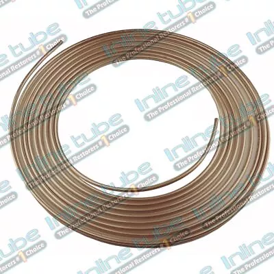 Copper Nickel Brake Line Tubing Kit 3/16  Od 25 Ft Coil Roll Nicopp Cn3 Tube • $30