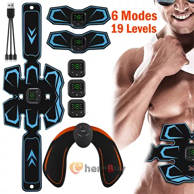 EMS Abdominal Muscle Toning Trainer ABS Stimulator Toner Fitness Binder Gym Belt • $17.77