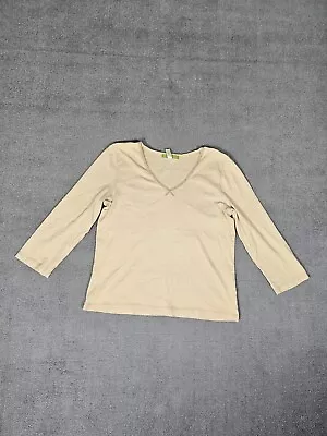 Sigrid Olsen Women's Long Sleeve V Neck Shirt Medium • $18