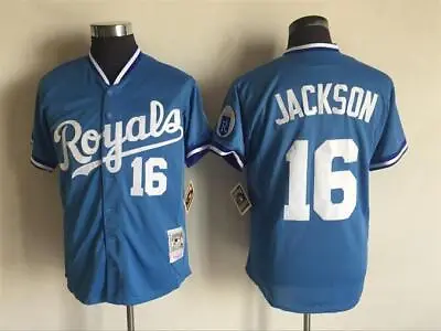 #16 Bo Jackson Jersey Classic Style Blue Shirts • $39