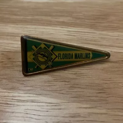 FLORIDA MARLINS Commemorative Vintage MLB Officially Licensed Pennant Lapel Pin • $4.99