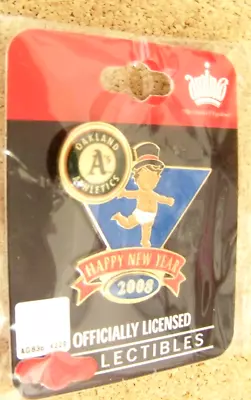 2008 Oakland Athletics A's Baby New Year's Lapel Pin • $10