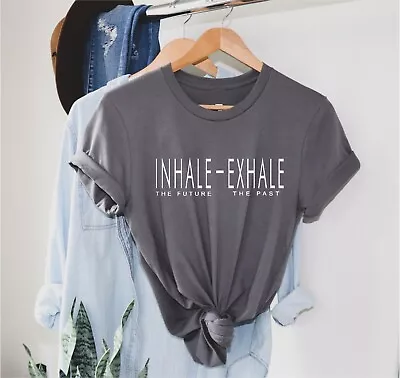 Inhale The Future Exhale The Past T Shirt Yoga Shirt Yoga Lovers Top • £10.50