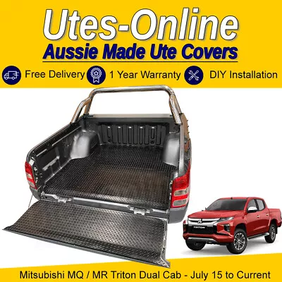 $109.95 • Buy Checker Plate Rubber Ute Mat For MITSUBISHI MQ/MR TRITON DUAL CAB UTE Truck