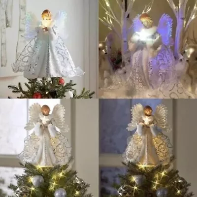 Acrylic Festive Xmas Decoration Topper Angel Pendant Angel Fairy Christmas Tree • $21.62