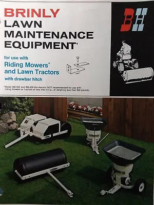 $62.84 • Buy Brinly Pull-Type Implements Riding Mower Lawn Tractor Sales Brochure Manual