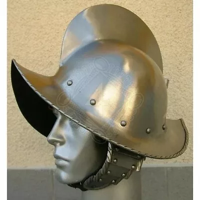 18GA SCA Spanish Morion Helmet Medieval Conquistador Costume Armor Helmet INDIAM • $88